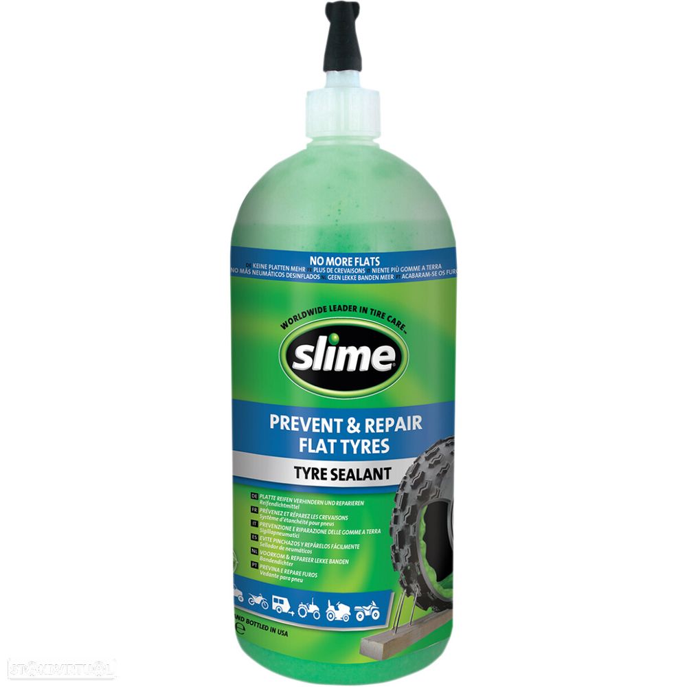Previne e repara selante de pneus 946ml vacina para pneus slime - 2