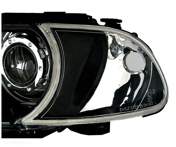 LAMPY REFLEKTORY Do BMW E46 COUPE CABRIO Od 1999 Do 2003 BIAŁE RINGI LED - 5