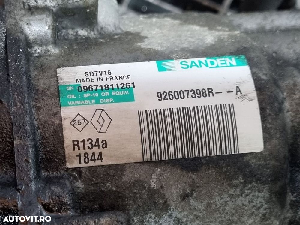 Compresor clima Dacia Duster 1.5 Dci 2010 - 2013 110CP K9K (1090) Diesel 926007398R - 5