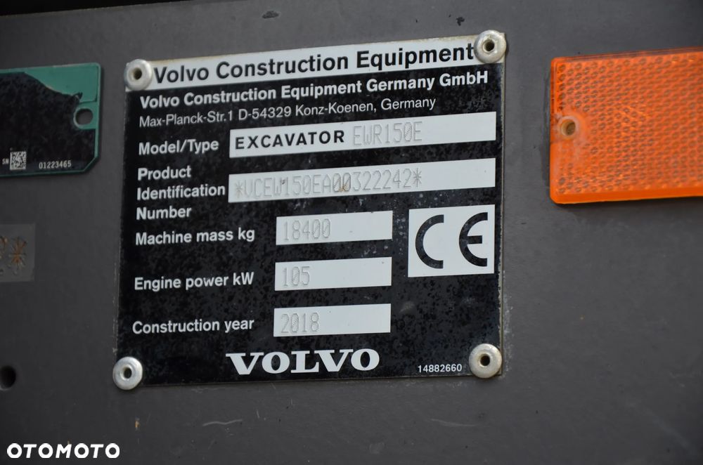 Volvo EWR 150E / 2018r / ROTOTILT / STABILIZATORY / STEELWRIST / ZACZEP / SZYBKOZŁĄCZE / KAMERY - 27