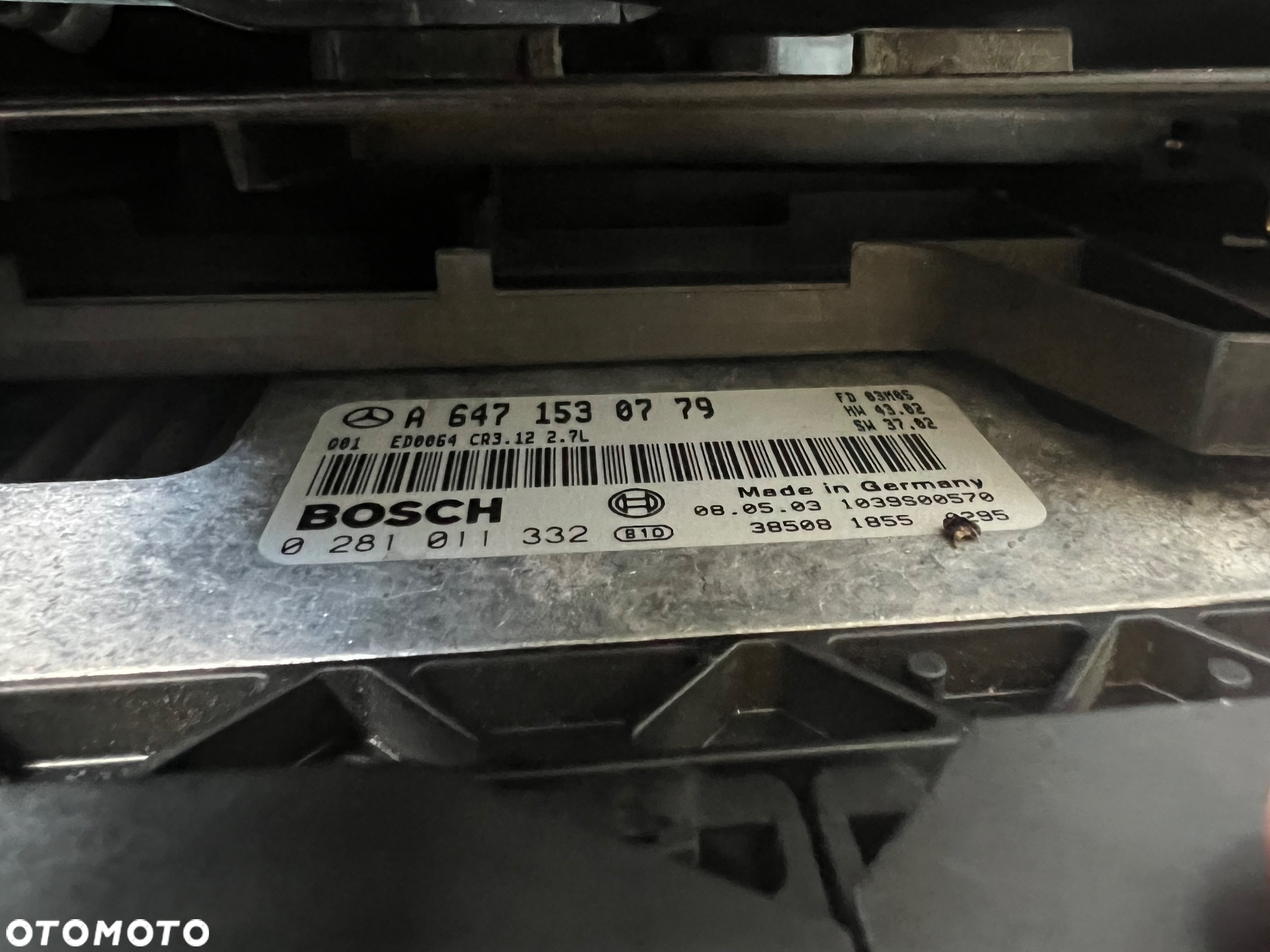 Sterownik komputer silnika 2.2cdi 2.7cdi /3.2cdi/3.0d v6 Mercedes w211 A6461532079 A6471530779 - 3