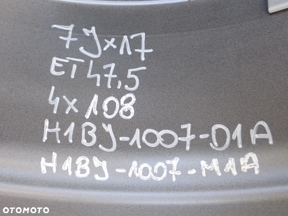 KOŁA FELGI ALUMINIOWE FORD  7JX17  ET 47,5  4X108  H1BJ-1007-D1A  H1BJ-1007-M1A Z OPONAMI LATO HANKOOK  205/45/17 - 16