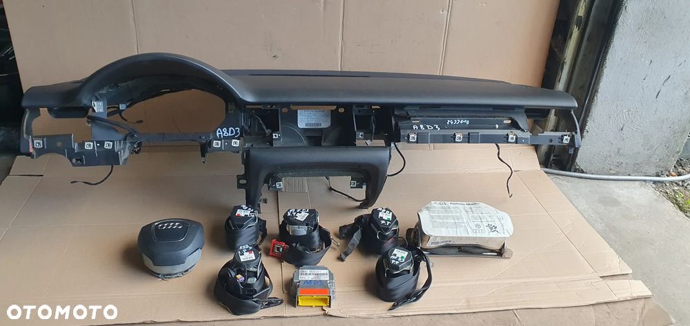 Konsola poduszki pasy AIRBAG sensor zestaw naprawczy Audi A8 D3 - 6