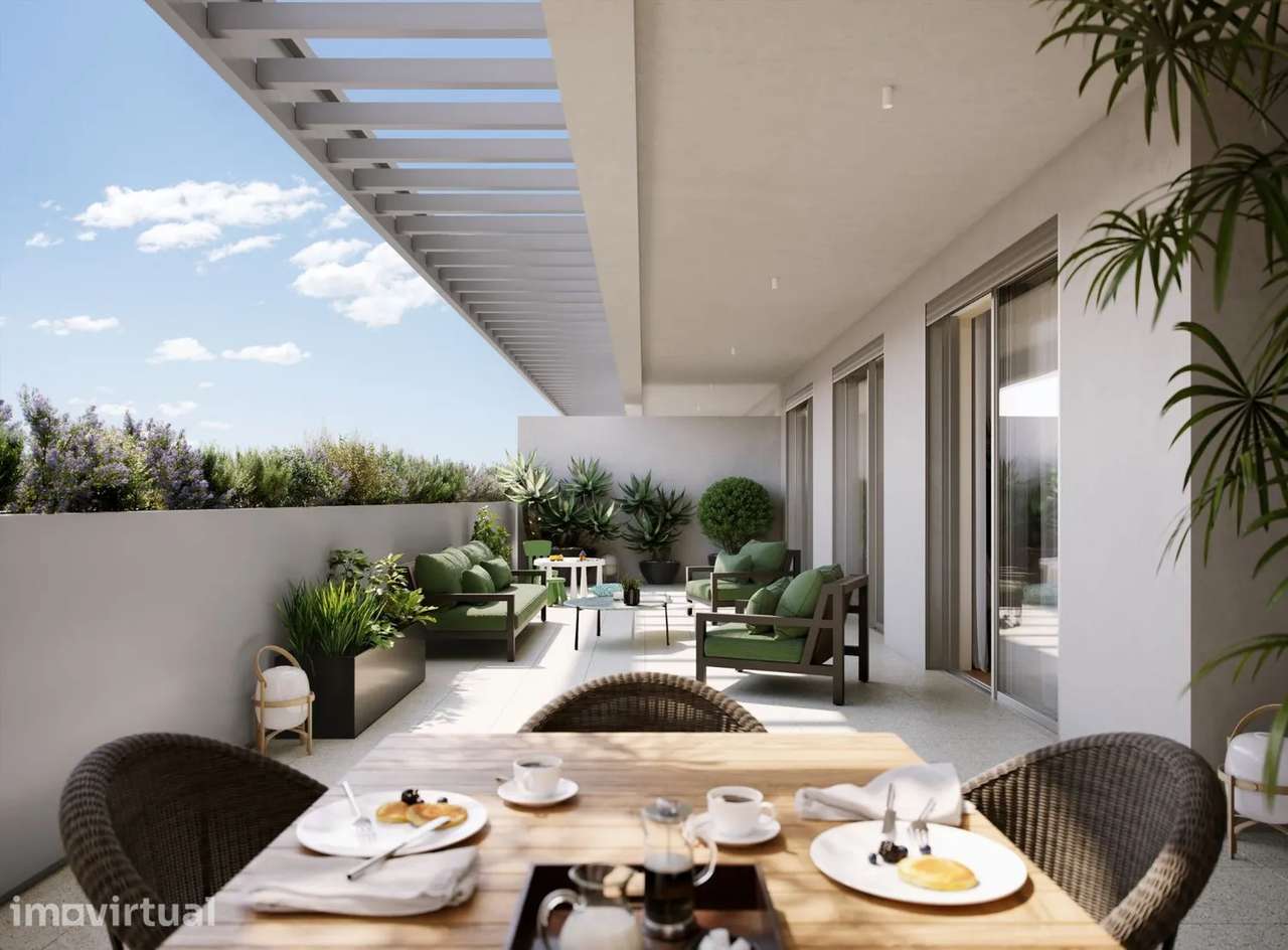 LA - Apartamento T3 Novo c/ Varanda, 2 Lugares de Garagem na Maia - Grande imagem: 3/24