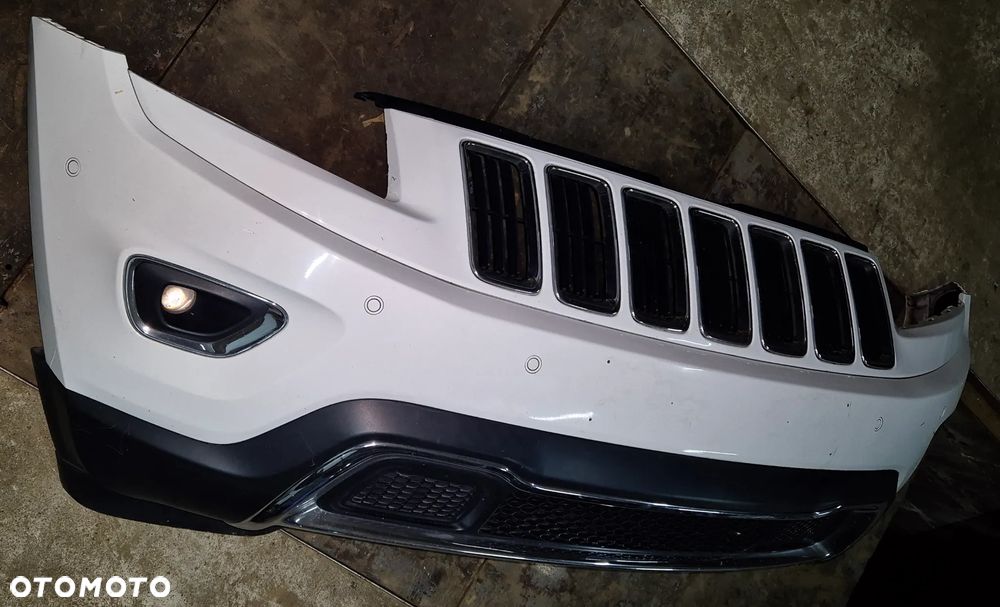 Oryginalny Kompletny Zderzak Przód Przedni Biały PW7 Jeep Grand Cherokee WK2 Lift 2014-2017 Overland Owerland Limited - 1