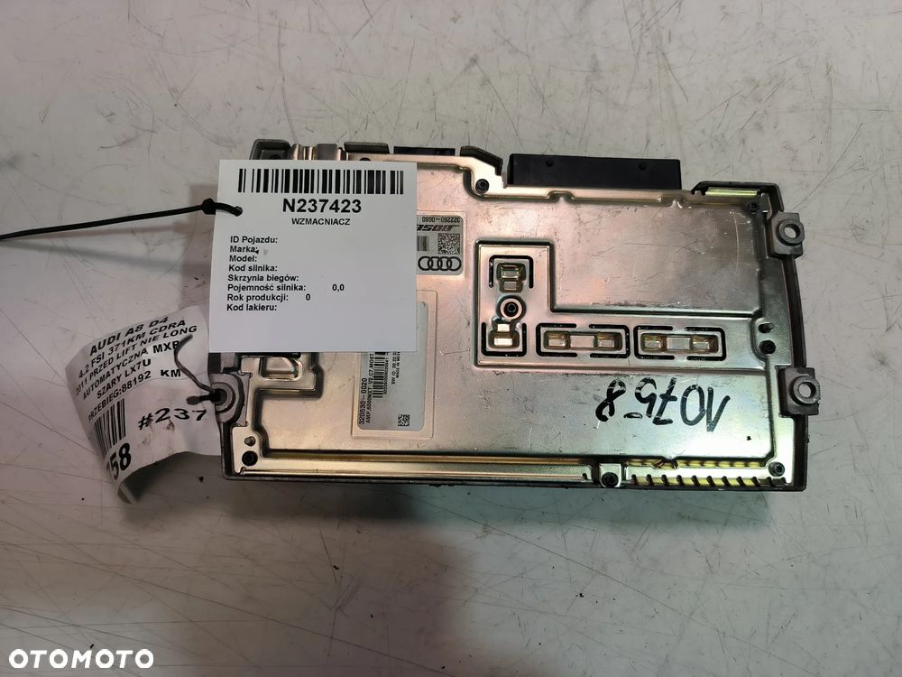 Wzmacniacz Audio 4G0035223A AUDI A8 D4 - 1