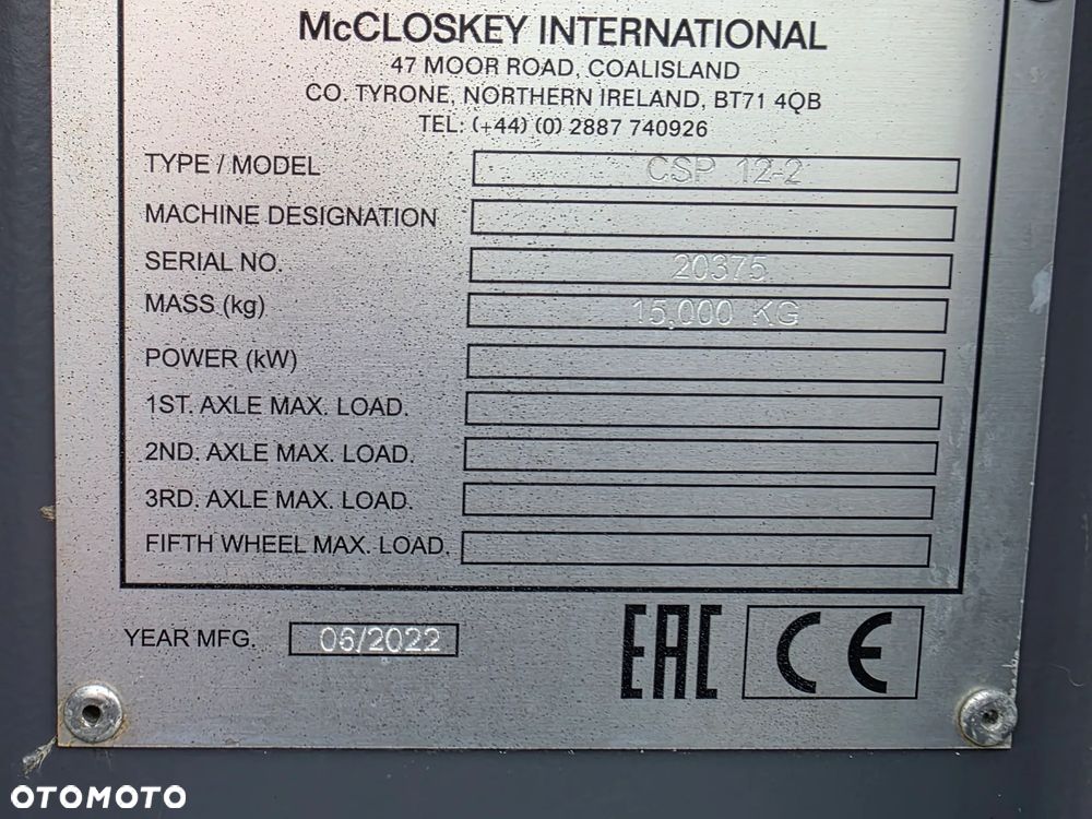 McCloskey HYDROCYKLON CSP 12-2 - 10