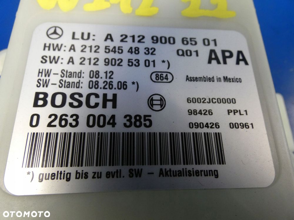 E KLASA W212 MODUŁ CZUJNIKÓW PARKOWANIA PDC - 2