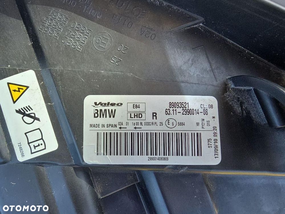 BMW X1 E84 Lampa prawa przód Bi-Xenon Dynamic Led 6311-2990014-08 Skrętna - 10