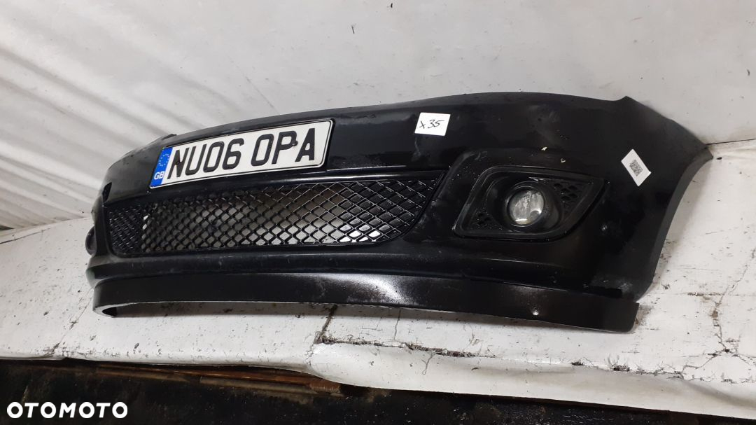 + ZDERZAK PRZÓD PRZEDNI DO FORD FIESTA MK6 VI LIFT FL D2 CZARNY HALOGENY - 5