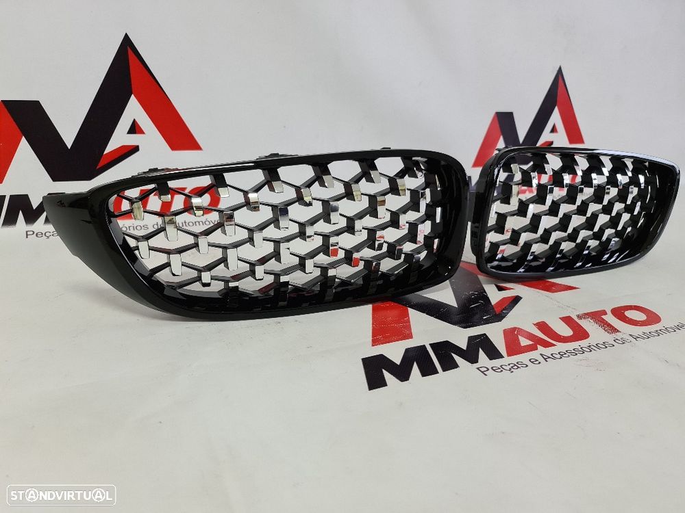 Grelhas Frontais BMW Série 4 F32 F33 F36 Diamond - 2