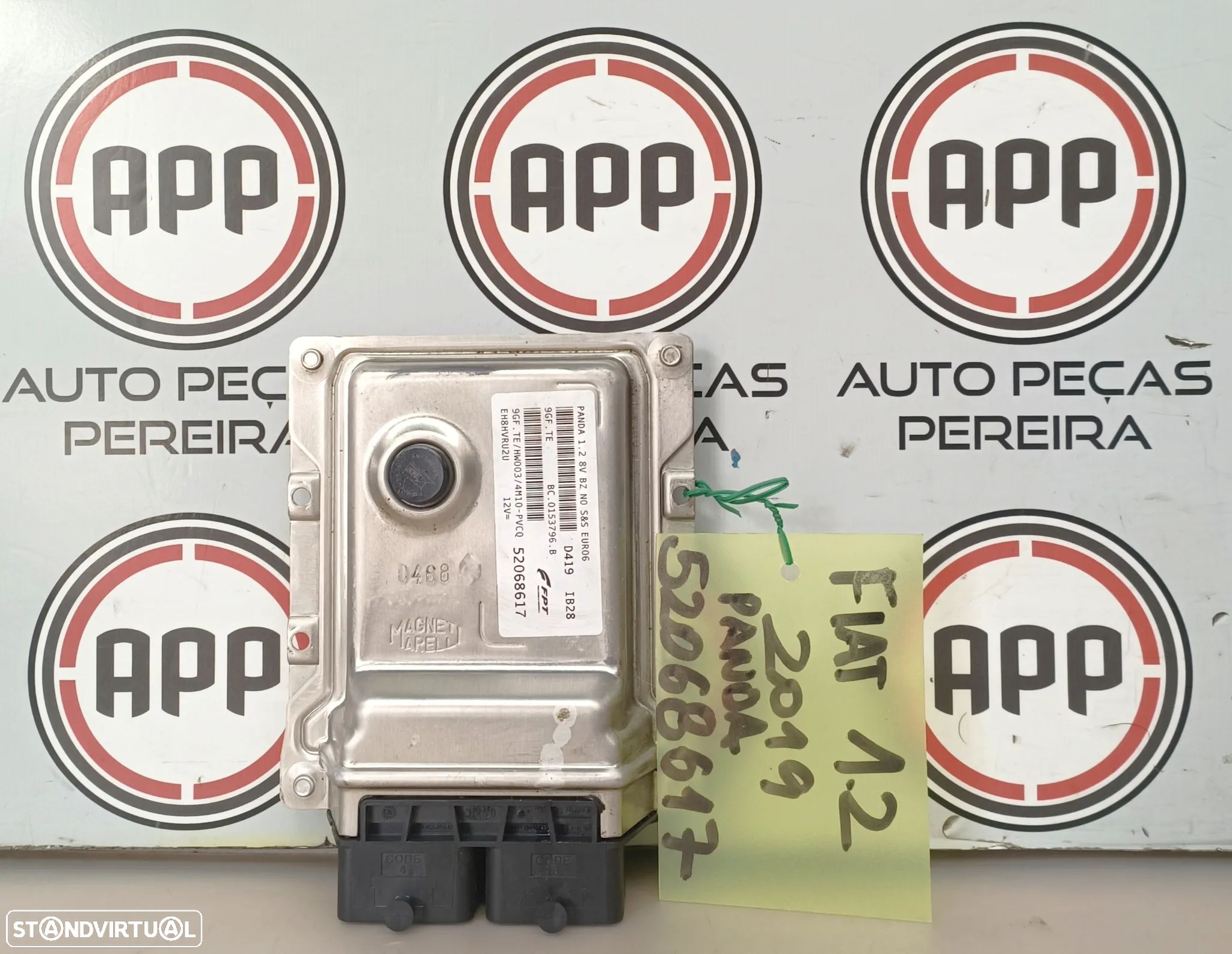 Centralina motor Fiat Panda de 2019, 1.2, referência 52068617, - 1