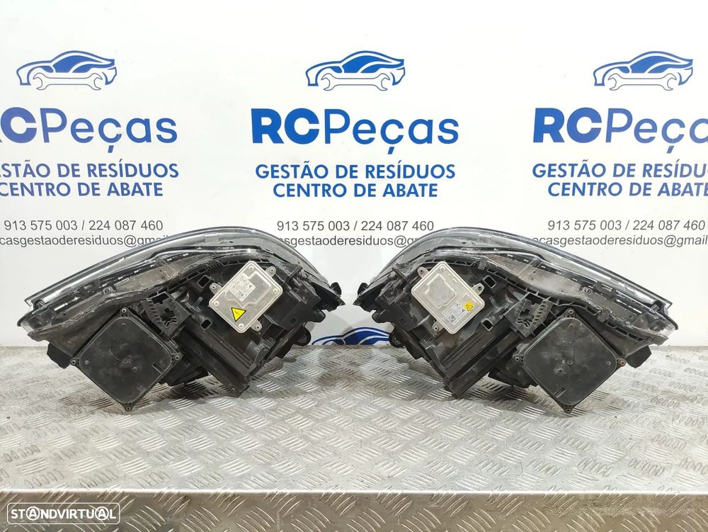 Conjunto Farois Otica Frente Frontal Xenon Originais Mercedes Benz  Class C W204 Facelift - 6