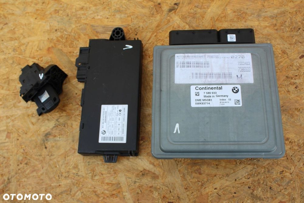 Zestaw startowy komputer sterownik CAS BMW n54 335i 535i 306KM 7586933 - 2