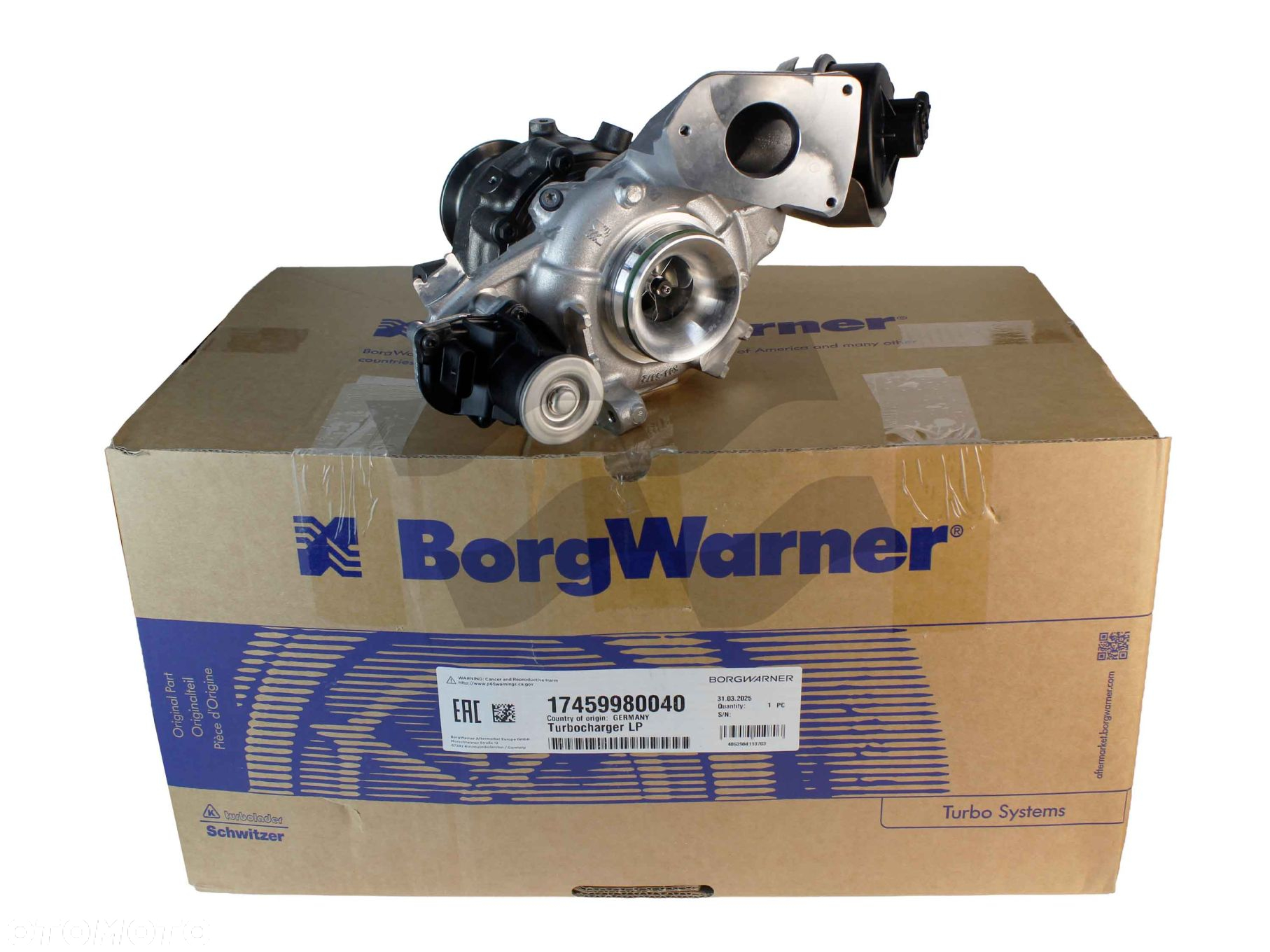 Nowa turbosprężarka 8587539 17459980040 BMW 2.0L B47D20 90/110/140kW 2018- - 2