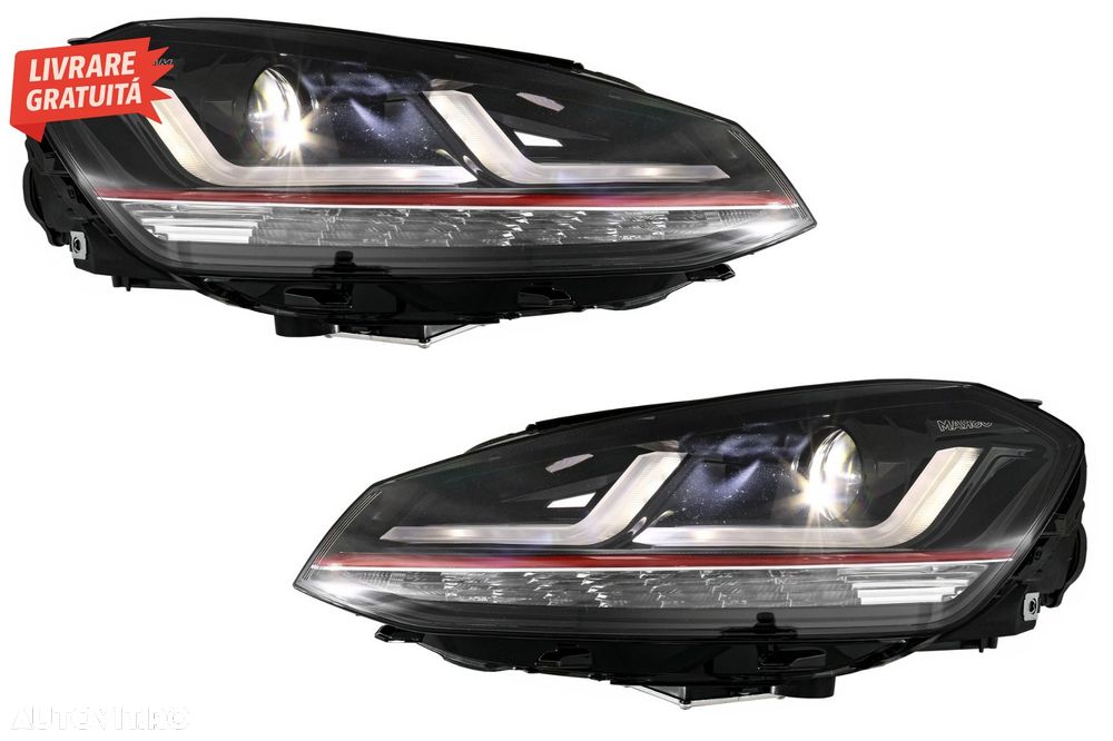 Faruri LEDriving Osram Full LED VW Golf 7 VII (2012-2017) Rosu GTI pentru Faruri X- livrare gratuita - 5