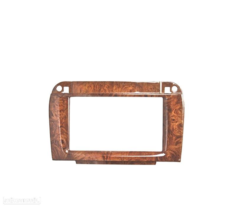 MOLDURA ADAPTADOR MADERA ALTO BRILHO PARA RADIO 2-DIN MERCEDES CLASE-CL W216 CLASE-S W220 - 4