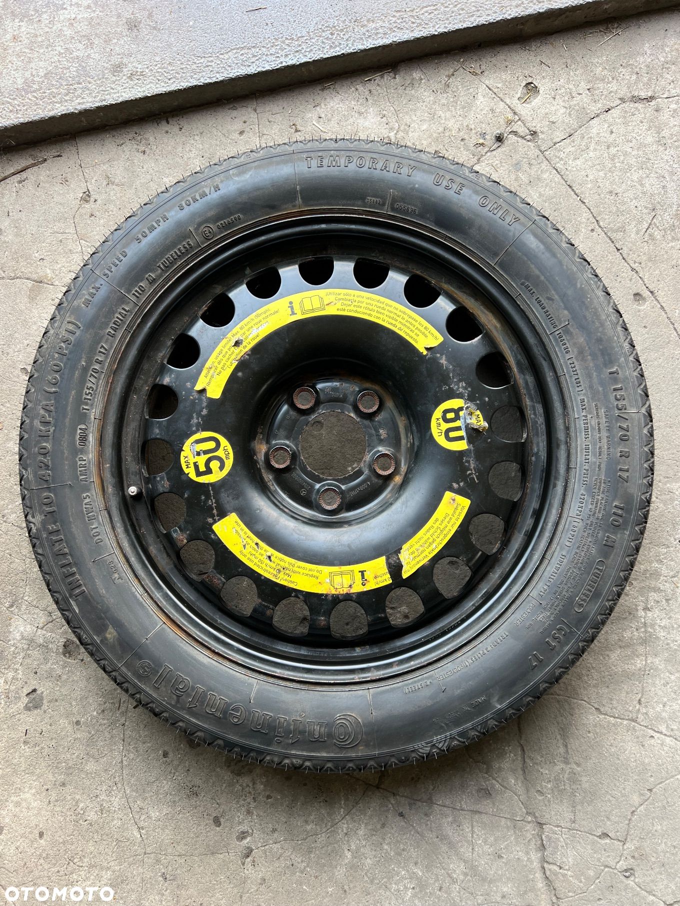 Koło dojazdowe Mercedes w211 155/70R17 - 1