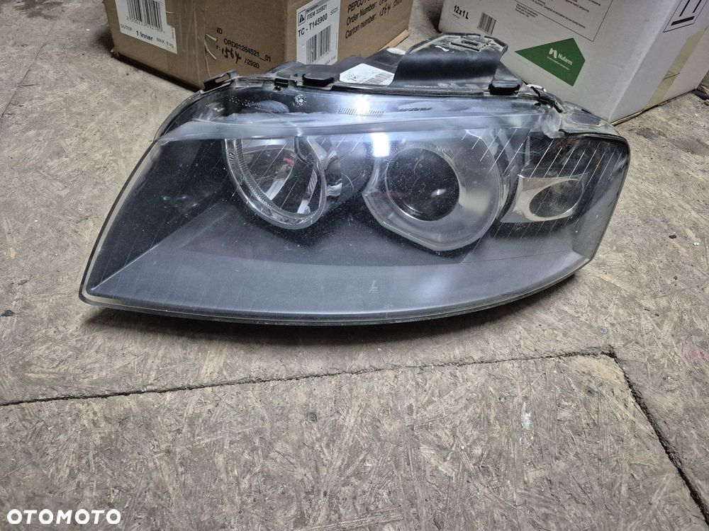 Kompletna lampa audi a3 8p xenon lewa lewy przód przetwornica żarnik