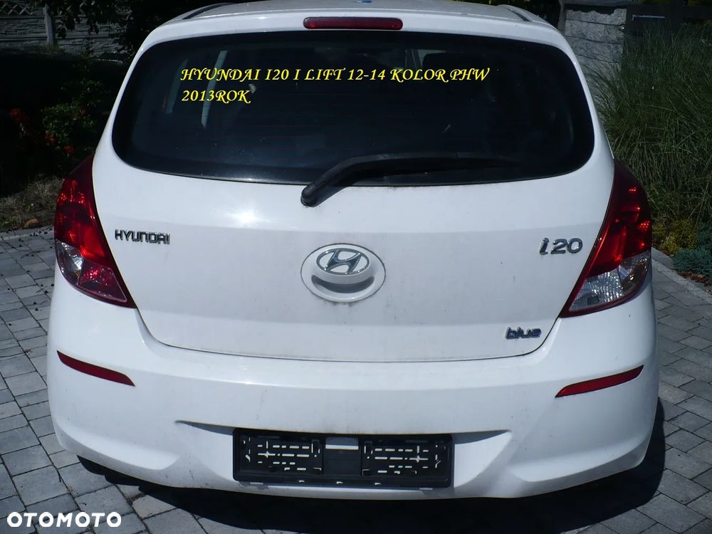 HYUNDAI i20 LIFT 12-14 ZDERZAK TYL KOLOR PHW ORYGI 13R. - 4