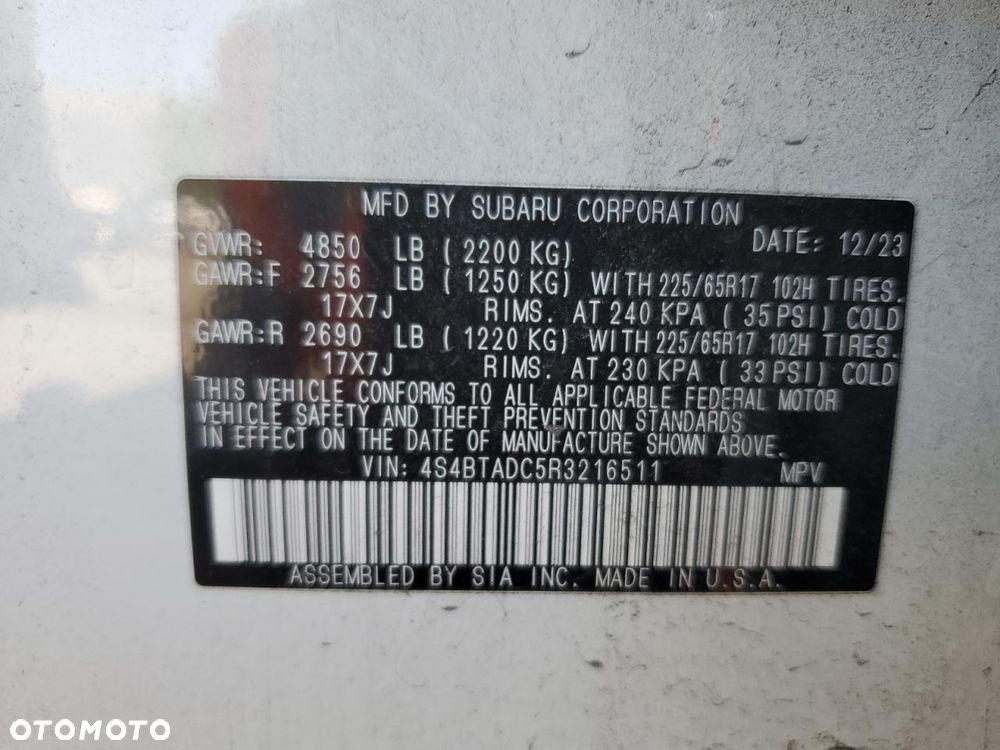 Subaru Outback 2.5i Lineartronic Edition Platinum Cross - 8