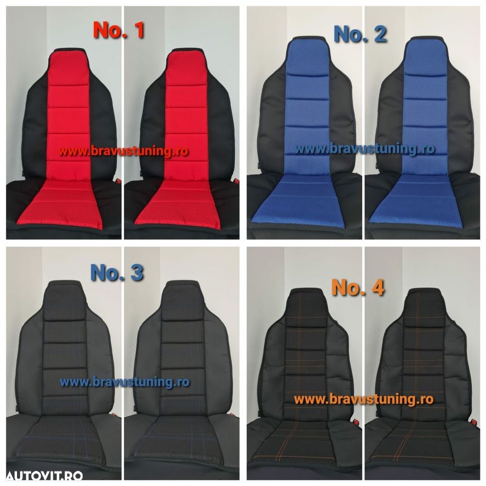 Huse scaun auto SPATAR Stofa TAPITERIE 2 buc/set - 1