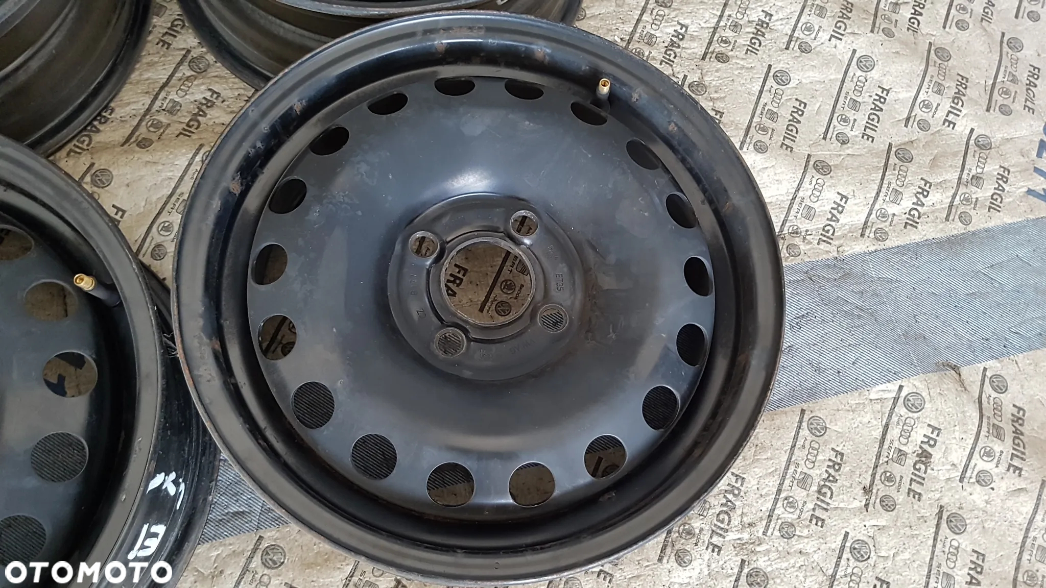 FELGI STALOWE VW 4x100 5Jx14 ET35 VW UP SKODA CITYGO SEAT MI - 9