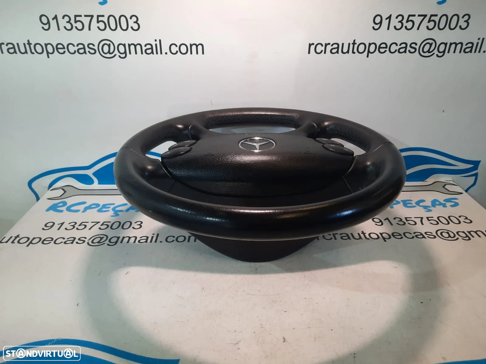 VOLANTE GUIADOR COMPLETO MERCEDES BENZ CLASS CLS C219 W219 A2304600503 2304600503 CLK C209 W209 PELE COMANDOS MULTIFUNÇÕES AIRBAG - 3