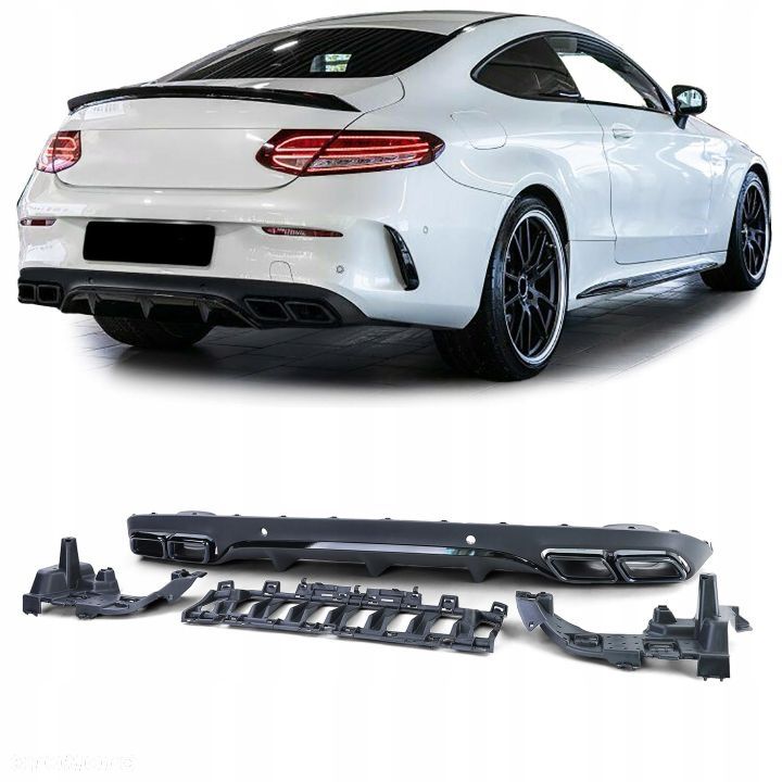 DYFUZOR SPOILER DOKŁADKA MERCEDES W205 COUPE AMG - 1