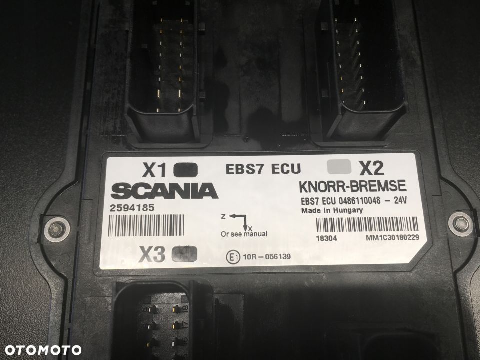 Nowy sterownik EBS Scania 2594185 / 2530922 - 3