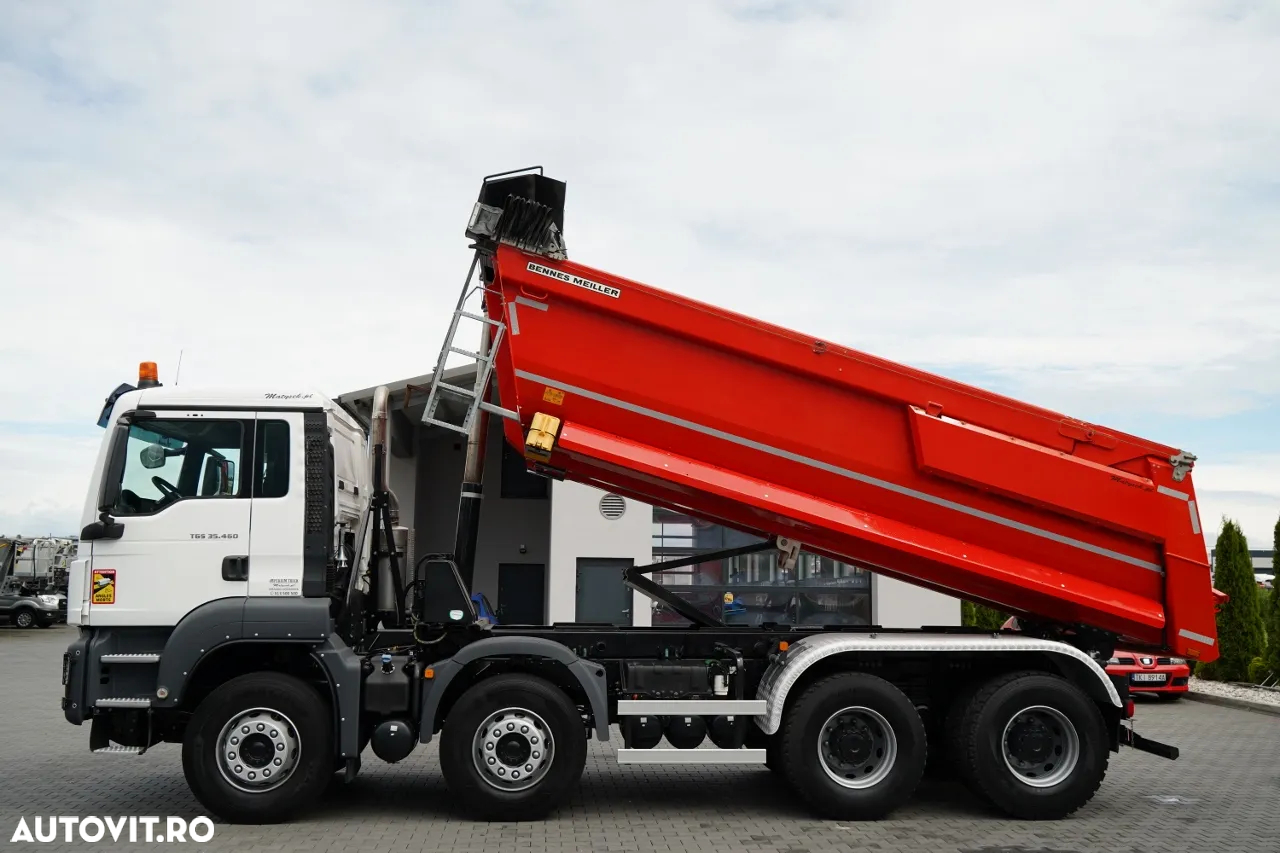MAN TGS 35.460 / 8X4 / BASCULATOR SPATE / HIDROCLAPE / 2018 / IMPORTAT / CONTRACT POST-SERVICE - 2