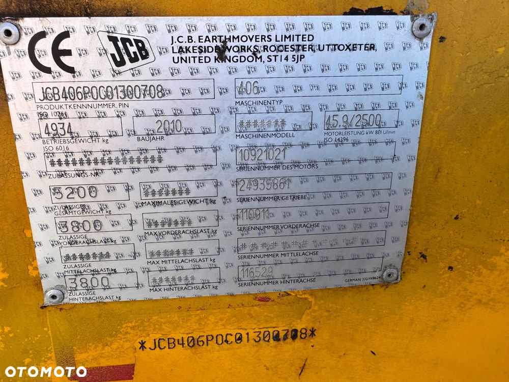 JCB 406 widły łyżka - 7