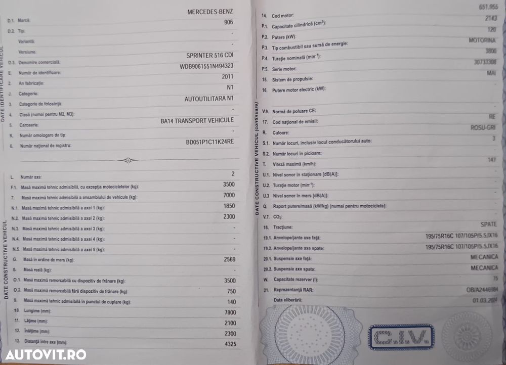 Mercedes-Benz Sprinter 516 CDI - 7