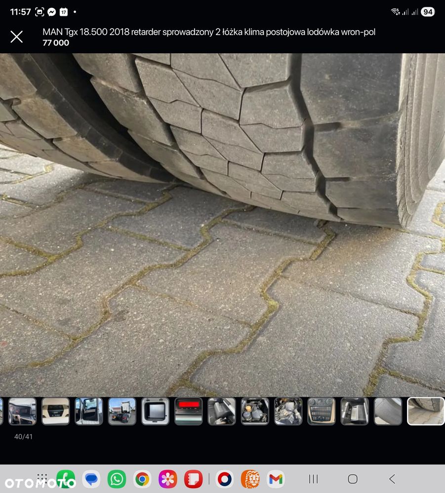 MAN Tgx 18.500 mały przebieg 2017 retarder sprowadzony 2 łóżka serwis lodówka wron-pol - 40
