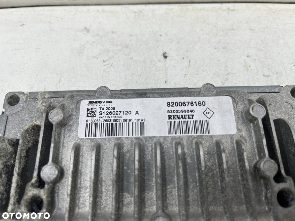 Komputer silnika Renault Laguna 2 II 01-07r. 2.0b sterownik ECU 8200676160 S126027120A 8200599846 - 5