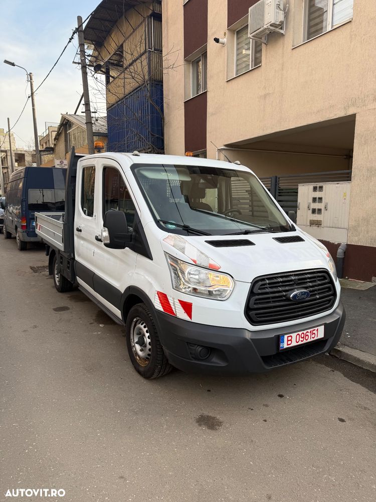 Ford Transit an 2020 L3 Unic Proprietar Dokka 7 locuri punte dubla bena camioneta basculabila NU Mercedes VW IVECO 35c Peugeot 131cai Carte Service Fără probleme - 13