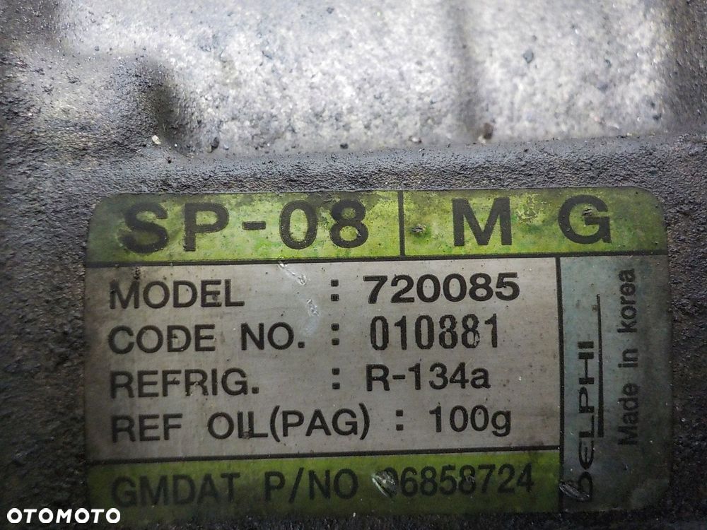 CHEVROLET MATIZ II SPRĘŻARKA POMPA KLIMATYZACJI 720085 - 4