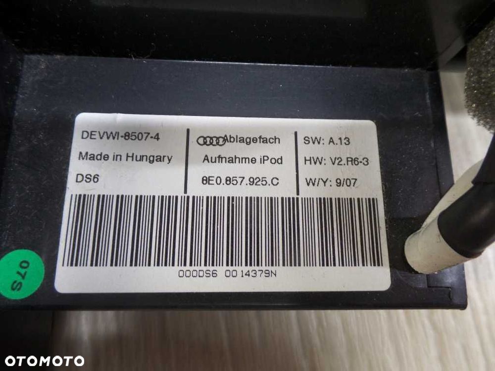 AUDI A3 8P INTERFACE ZLACZE USB 8E0857925C 03-09 - 5