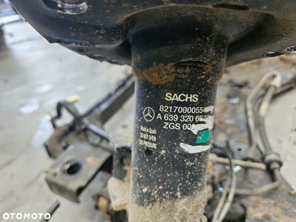 vito w639 lift 10- viano sanki wózek zawieszenie kołyska przód - 7