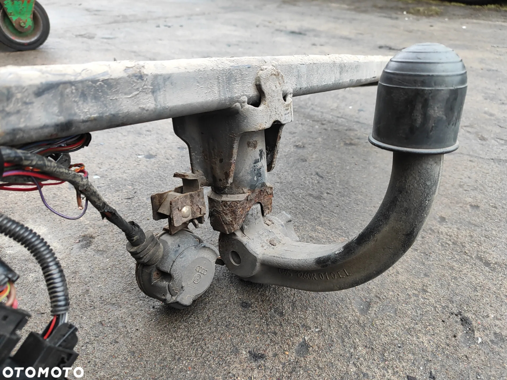 Volkswagen Touran I 1T0 03- hak holowniczy ORIS A50-X typ E378 / 1T0803881A wypinana kula wiązka + moduł 8E0907383A komplet do montażu, - 2