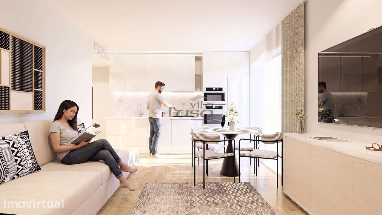 Apartamento T1 Novo varanda e lugar de garagem Vilar de Paraiso, Vi... - Grande imagem: 4/29