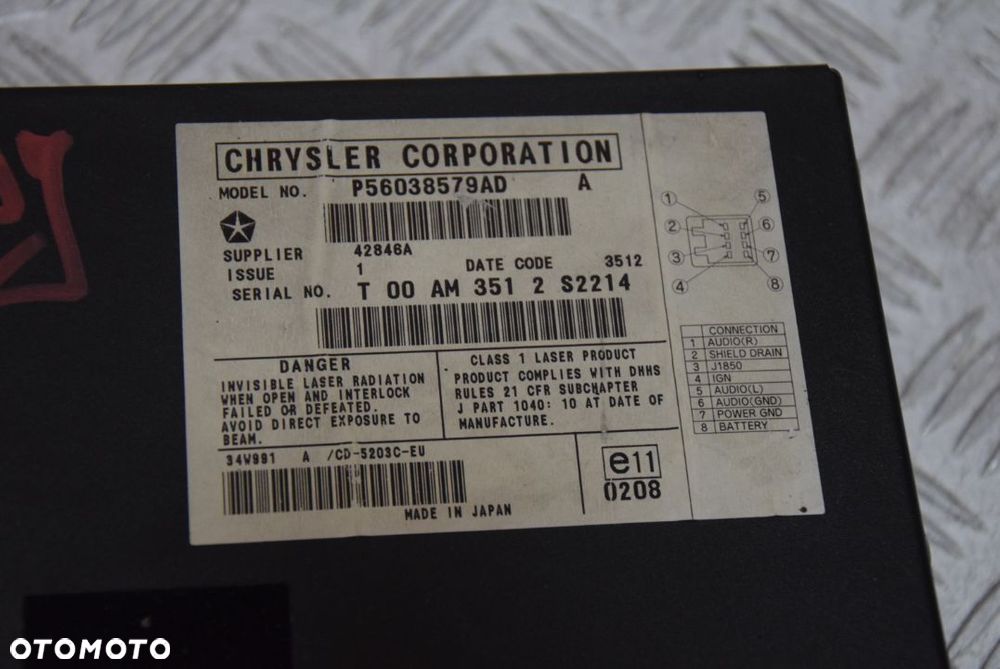 JEEP GRAND CHEROKEE WJ ZMIENIARKA CD - 8