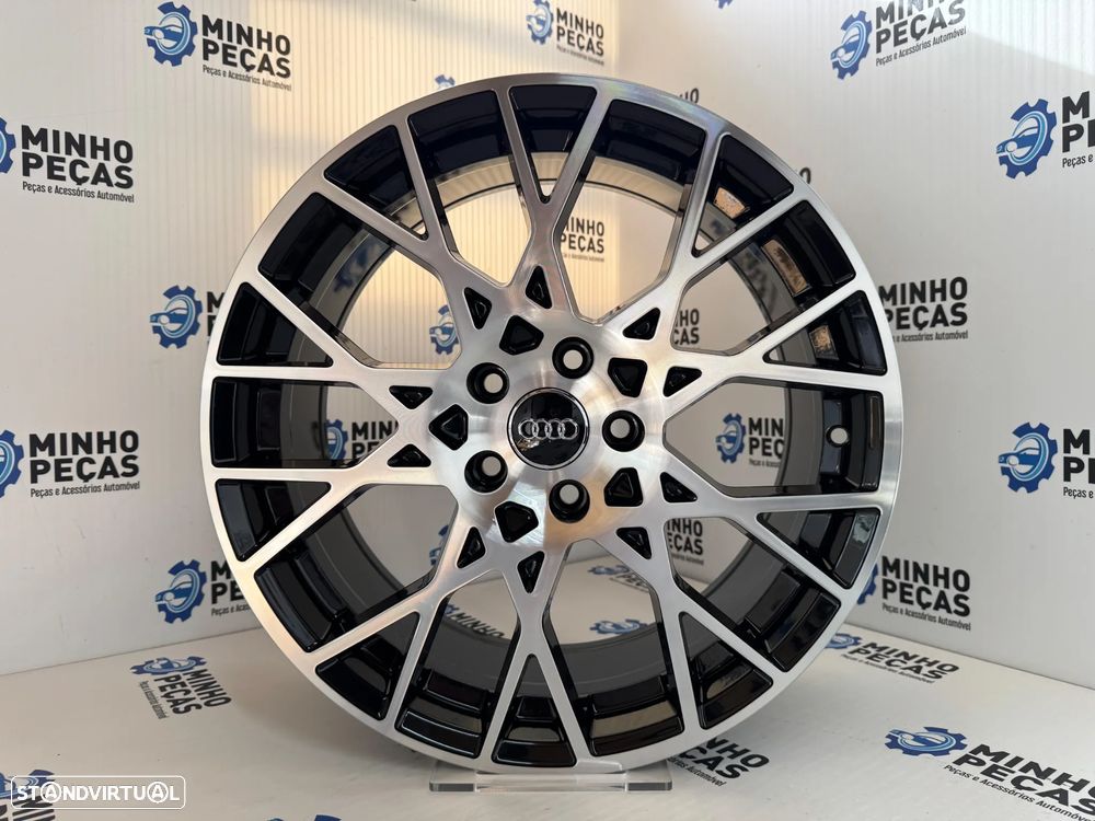 Jantes Look Audi RS4 2024 em 18 (5x112) preto e polido - 8