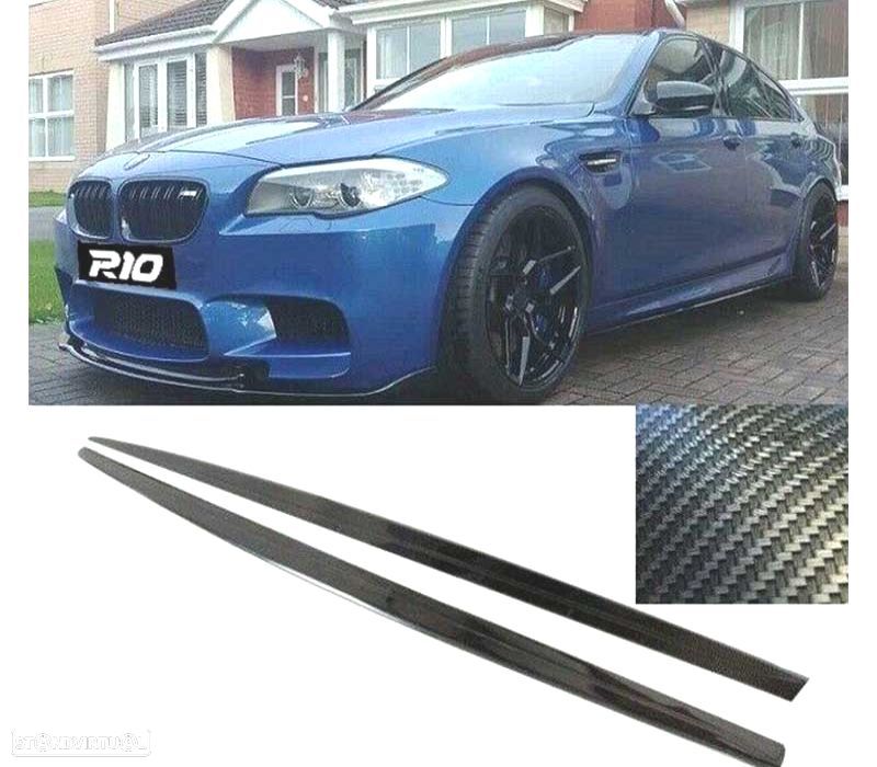 EMBALADEIRAS LATERAIS BMW F10 F11 10-17 LOOK M PERFORMANCE CARBONO - 1