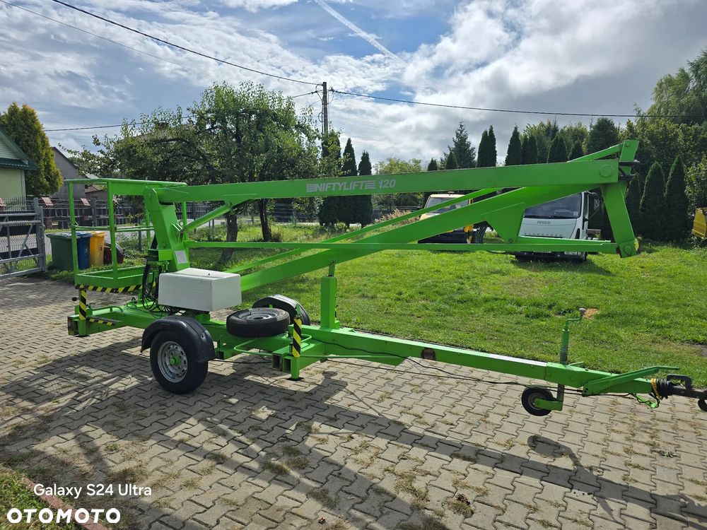 Nifty Niftylift 120 podnośnik koszowy na przyczepie 12 metrów elektryczny oryginalny//Świetnie Utrzymany//Garażowany // Pracował w placówce medycznej // Nie zużyty// Cherry picker// Boom lift// Access platform// Zwyżka// Platforma robocza// podest ruchomy// - 18