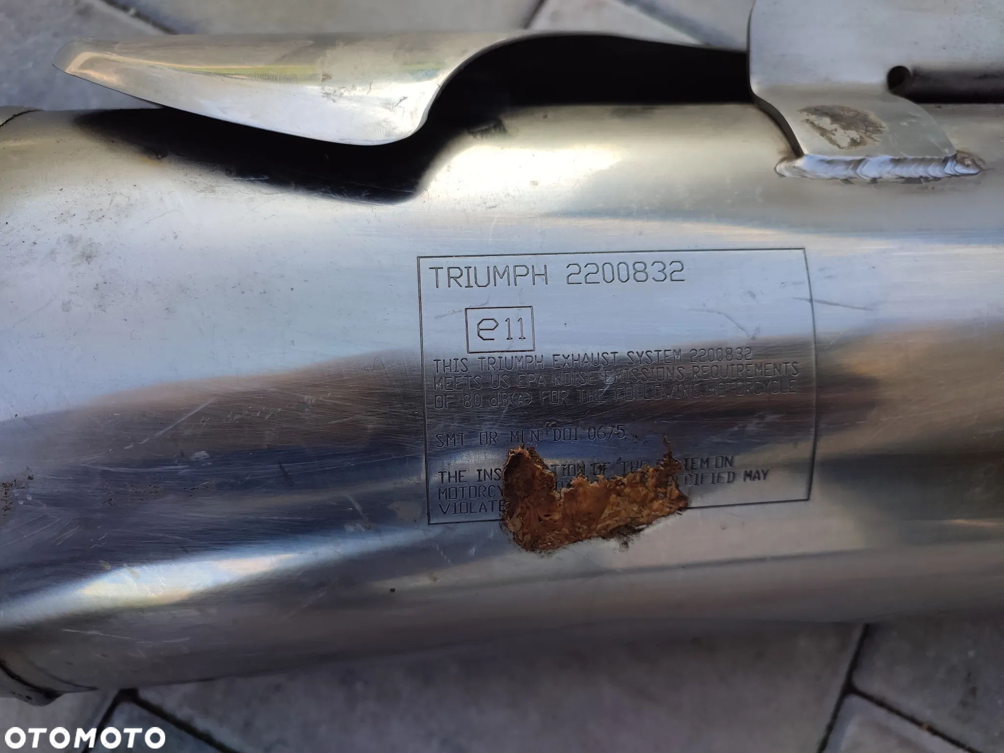 Tłumik, wydech lewy Triumph Street Triple 675 - 8
