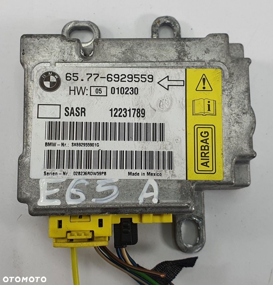 SENSOR AIR BAG AIRBAG BMW 7 E65 6929559 - 1