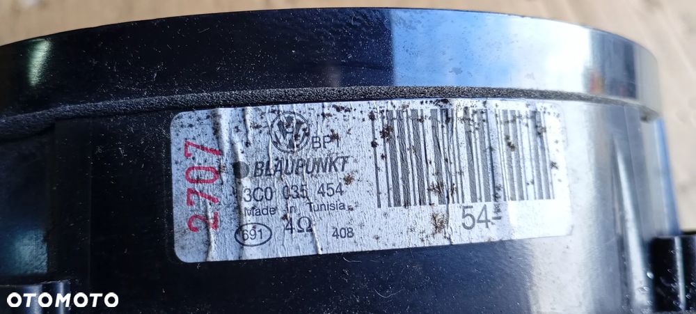 Głośnik drzwi prawy przód przedni Blaupunkt VW Passat B6 3C0035454 - 6