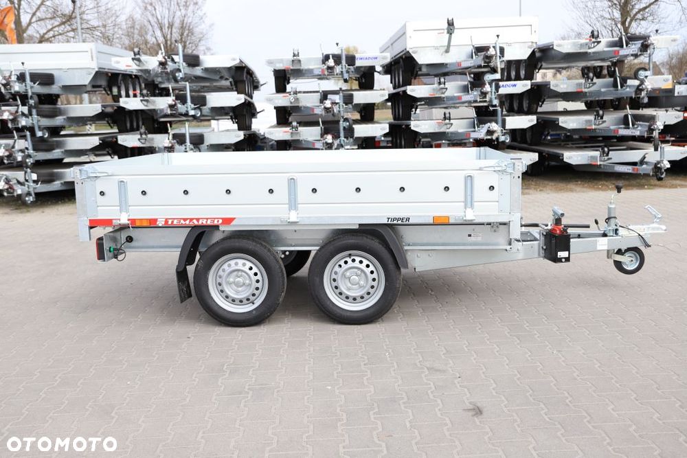 TEMARED TIPPER 2515/2 S 0,75T  253x152x30cm, DMC 750kg, Pompa ręczna , Burty ALU - 3