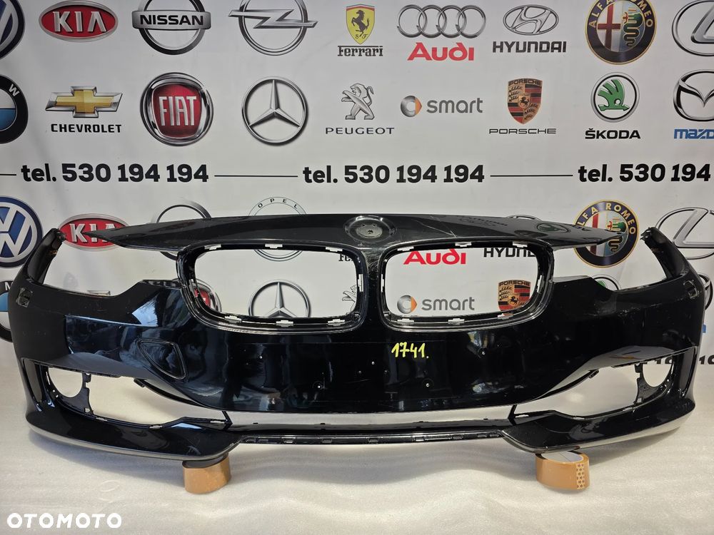 BMW F30 / F31 LUXURY LINE 11- ZDERZAK PRZEDNI PRZÓD NA SPRYSKI I BEZ PDC , NR 7308629 , NR AUKCJI NZ1741 - 1